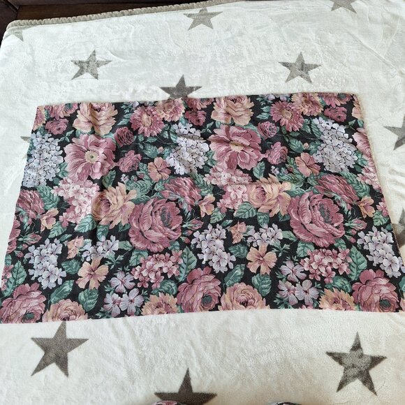 Vintage Set of 2 Pillowcases Pink Green Roses Floral Y2K 90s 80s Made In Spain - Picture 3 of 6